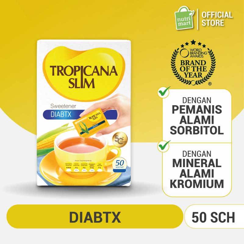 

Tropicana Slim Sweetener Diabtx 50 Sachet - Pemanis untuk Diabetesi