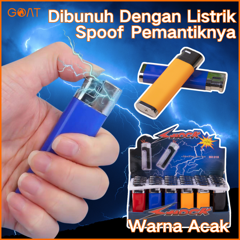 [Ready✅COD]Pemantiknya Dibunuh Dengan listrik/Korek Api Setrum/Mainan Prank/Prank Setrum[Warna Acak]