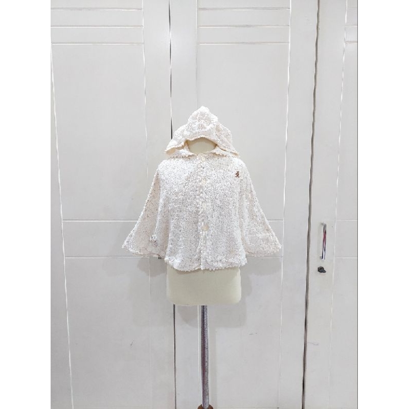 Cape teddy brukat lucu anak kawaii kawai liz lisa lizmelo tralala mezzo piano baju dress rok celana 