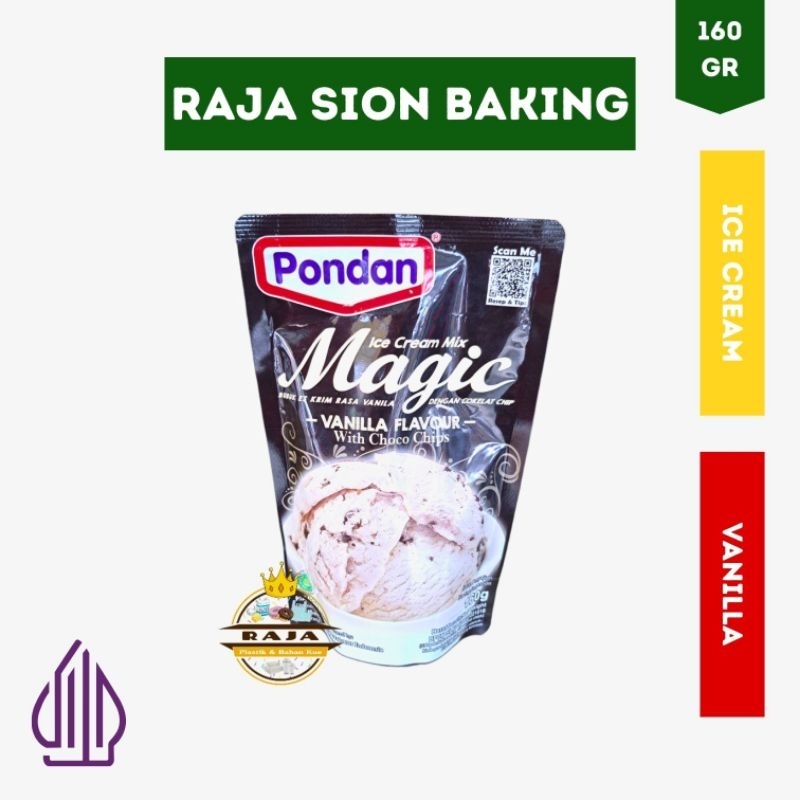 

PONDAN Ice Cream 160gr - Vanilla With Chocochips