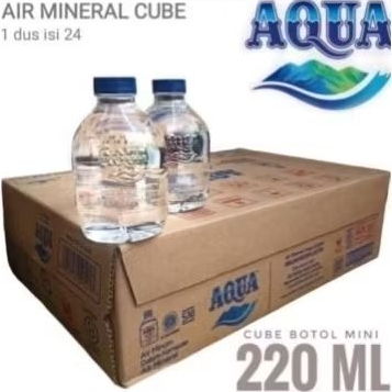 

Aqua cube Mini air mineral botol ( 1 dus isi 24 ) 220ml