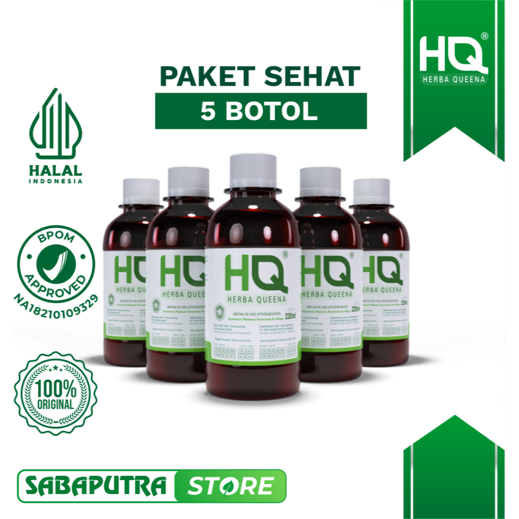 

HQ Herba Queen Paket Sehat 5 Botol