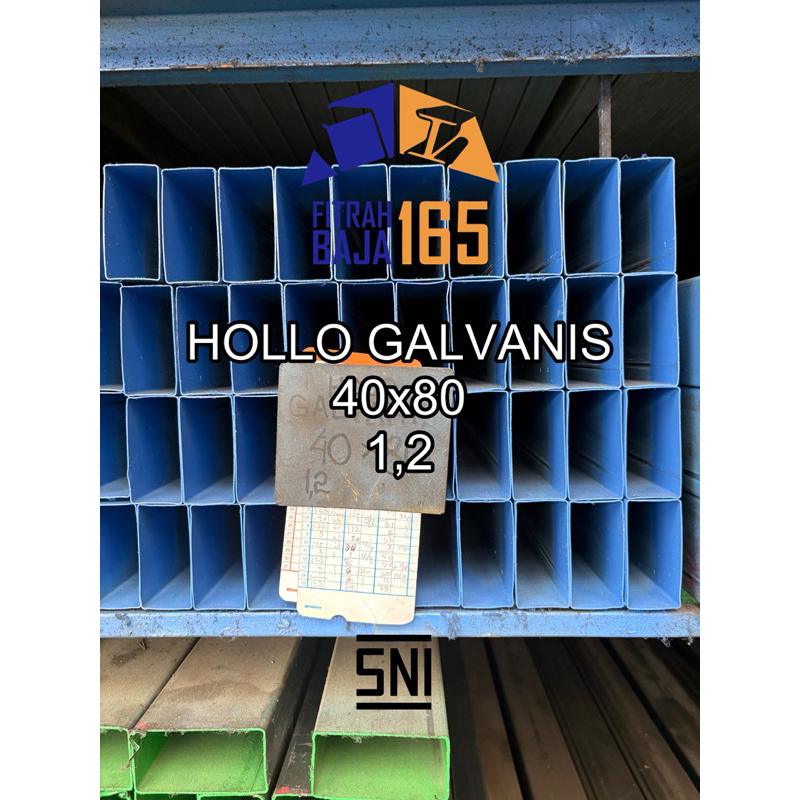 Besi Holo / Hollow Galvanis 40x80