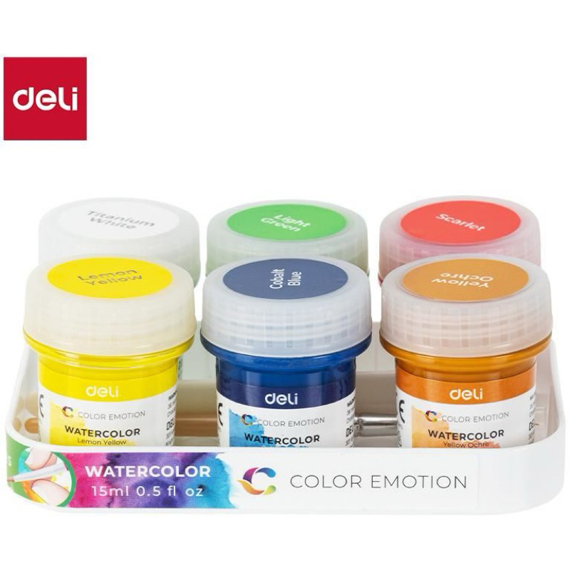 

Deli Stationery C22-6 Watercolor Emotion / Cat warna dengan kuas