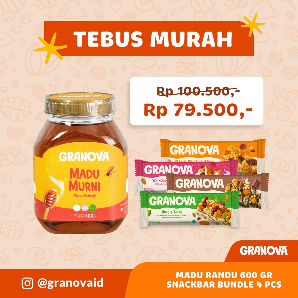 

Granova - Madu Murni Randu 600gr (Premium, Madu Asli 100%, Sehat, Natural)