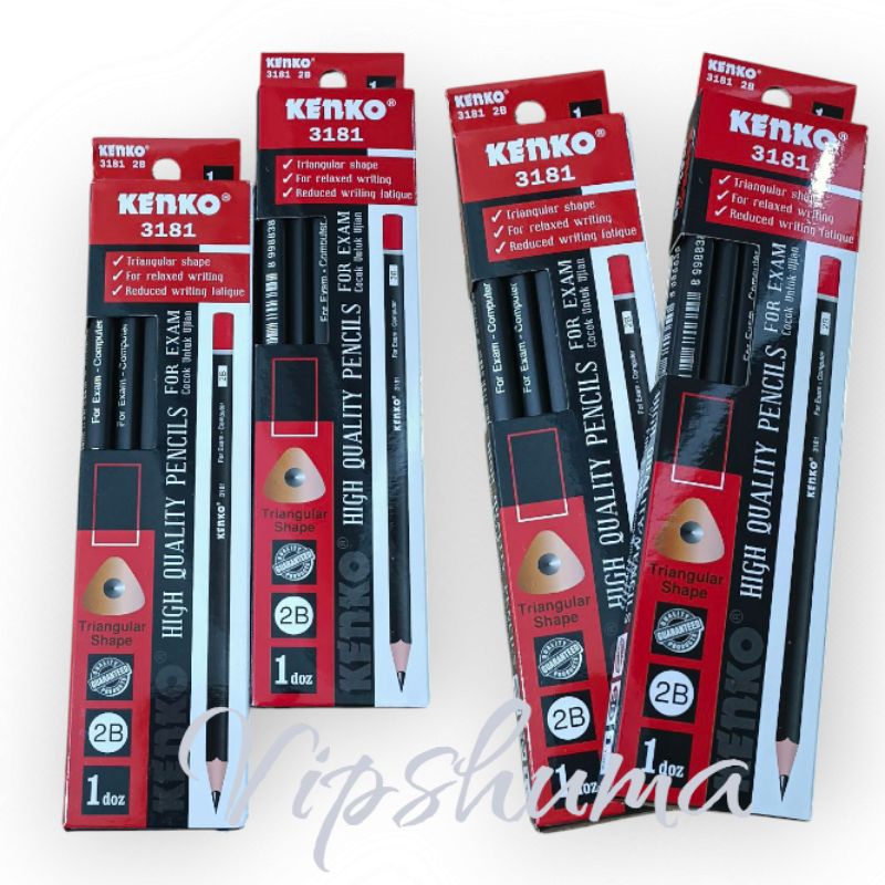 

Kenko Pensil 2B For Exam komputer Cocok untuk ujian isi 12 pcs