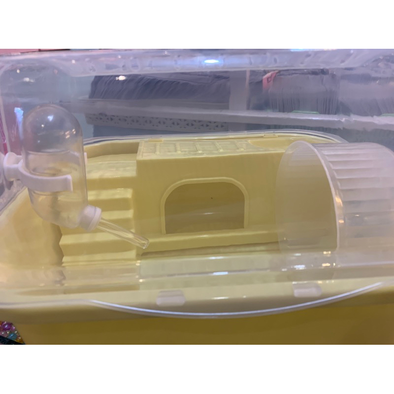 Kandang hamster 1 set besar/rumah hamster/kincir hamster