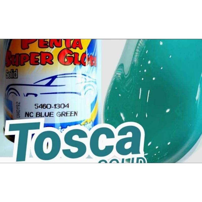 CAT PENTA SUPER GLOSS SOLID NC BLUE GREEN ( TOSCA ) ISI 200 GRAM CAT MOBIL MOTOR DUCO PAINT cat pent