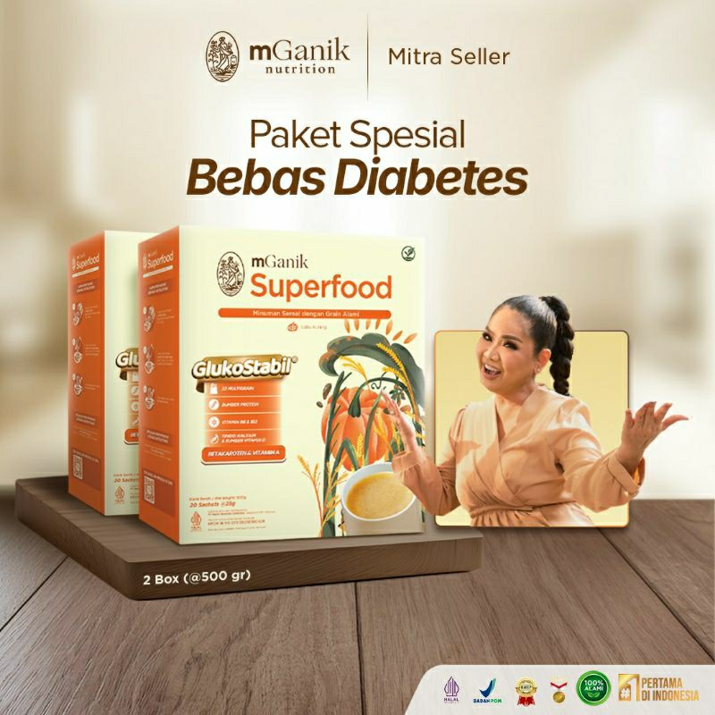 

Mganik Superfood labu kuning 500gr - Isi 20 Sachet