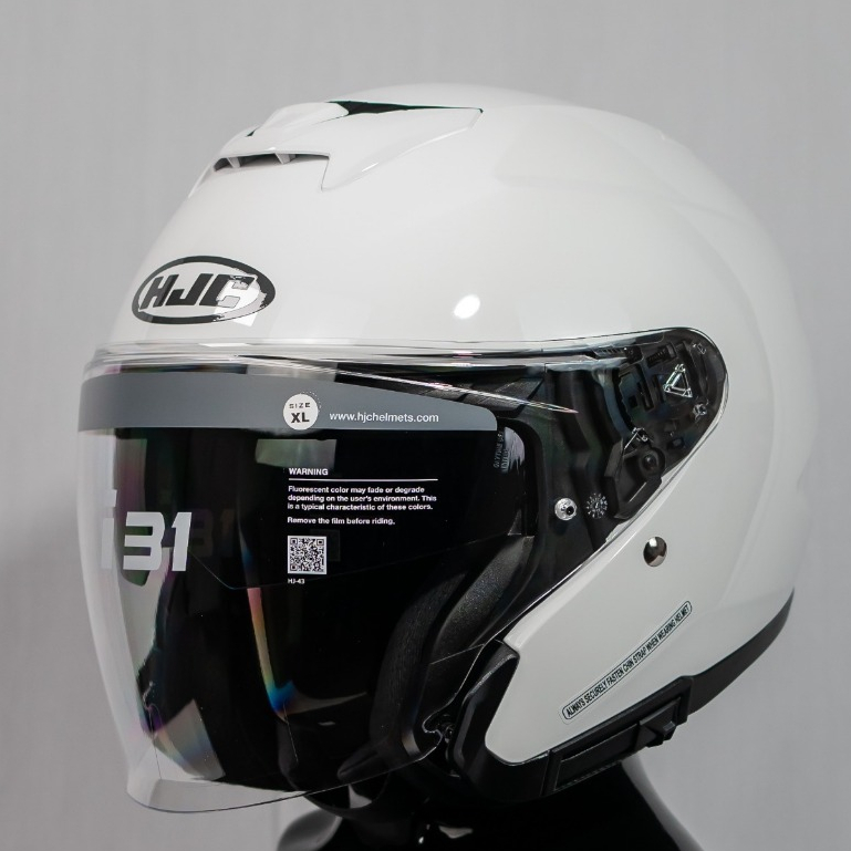 HJC I31 WHITE GLOSSY HALF FACE
