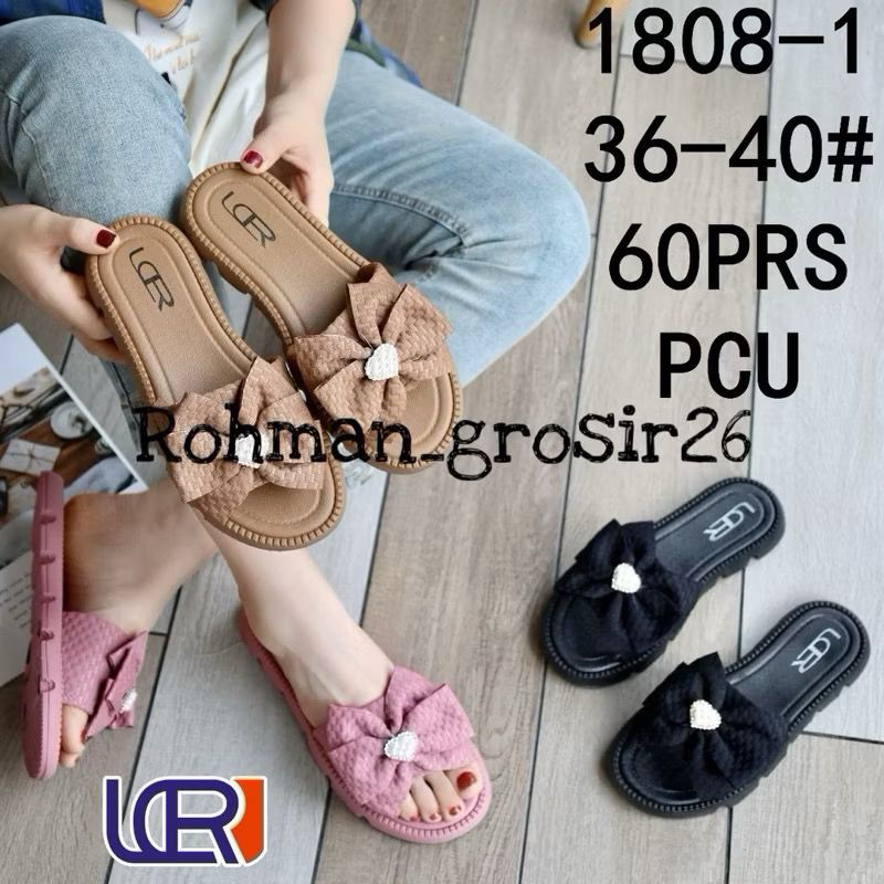 sandal wanita LCR motif pita