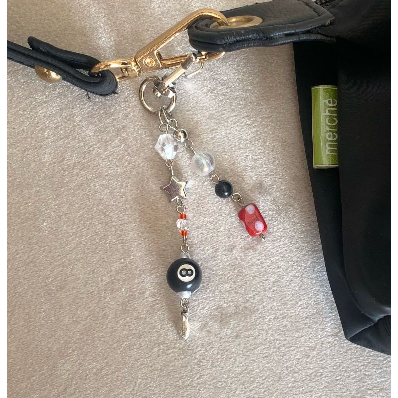 Billiard Beads Keychain 1