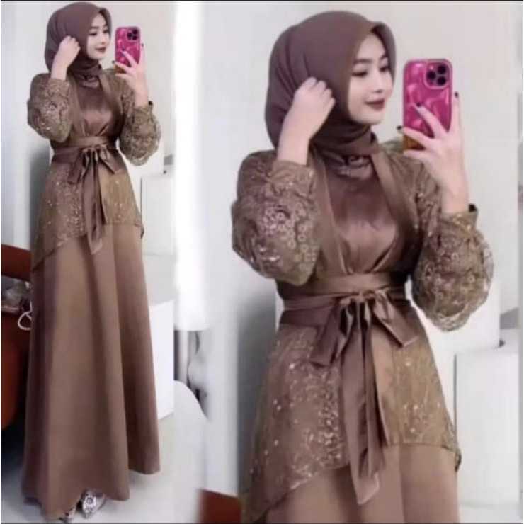 Gamis Cantik Casual Terlaris Cocok Untuk Lebaran Elegan Daily Outfit Feminin Minimalis Gamis Cewek P