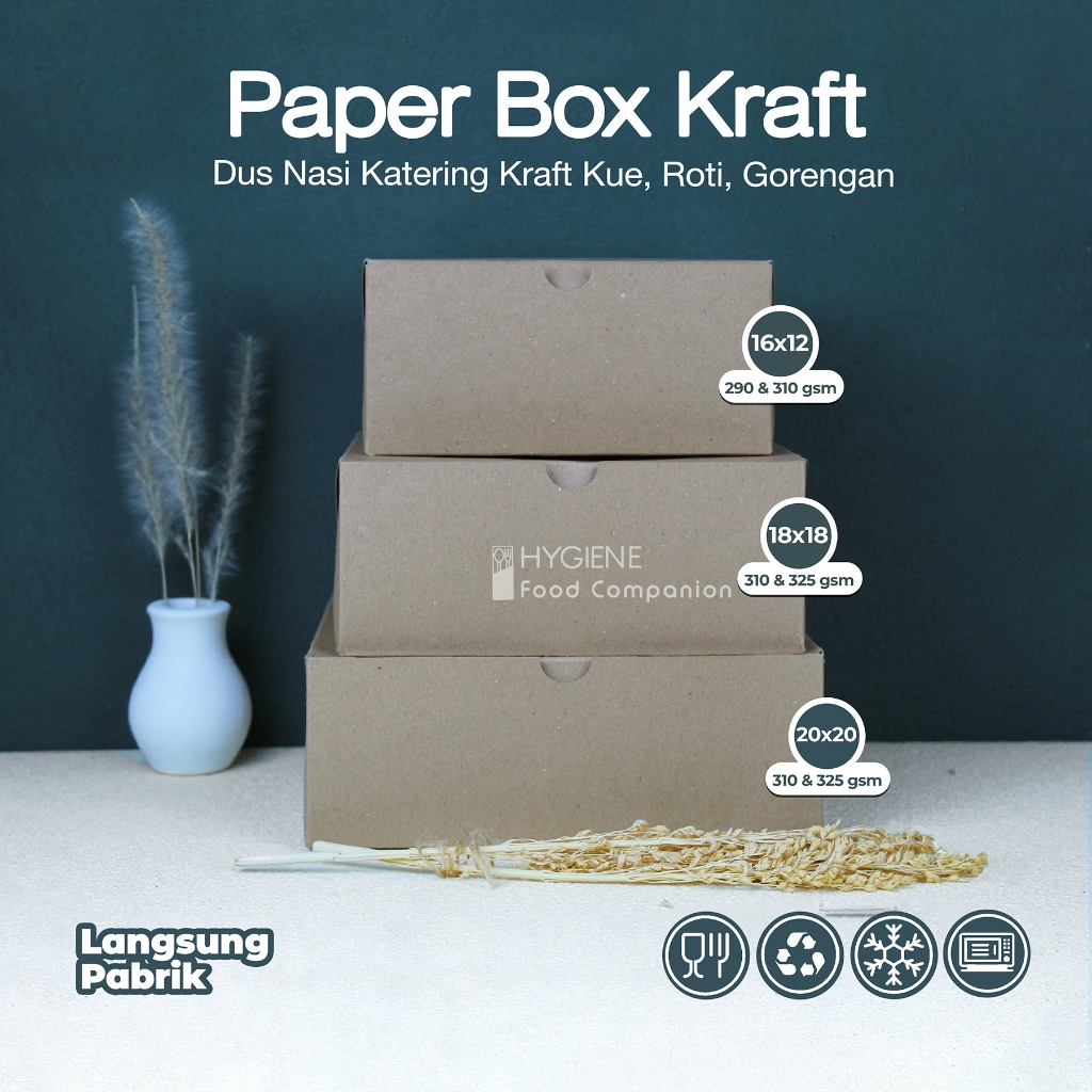 KOTAK NASI CATERING BOX / DUS NASI / SNACK BOX BOX CATERING LAMINASI SEMUA UK