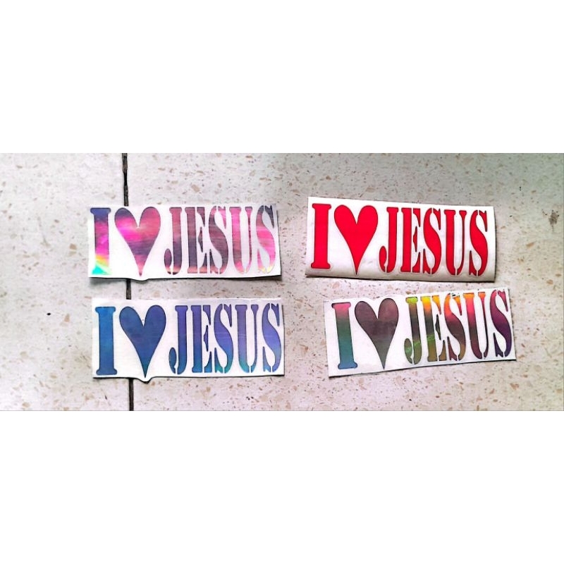 

Cutting Stiker Rohani love Jesus