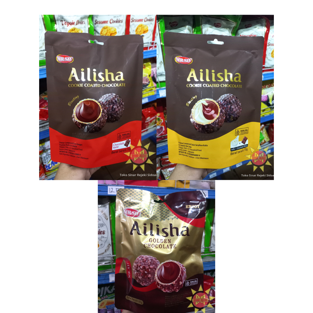 

MR. Sif Ailisha Golden Chocolate/Cookie Coated Chocolate All Variant