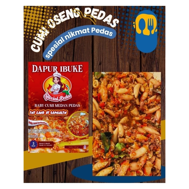 

SAMBAL CUMI/sambal Baby Cumi/Lauk Praktis/Makanan Instans/makanan siap saji