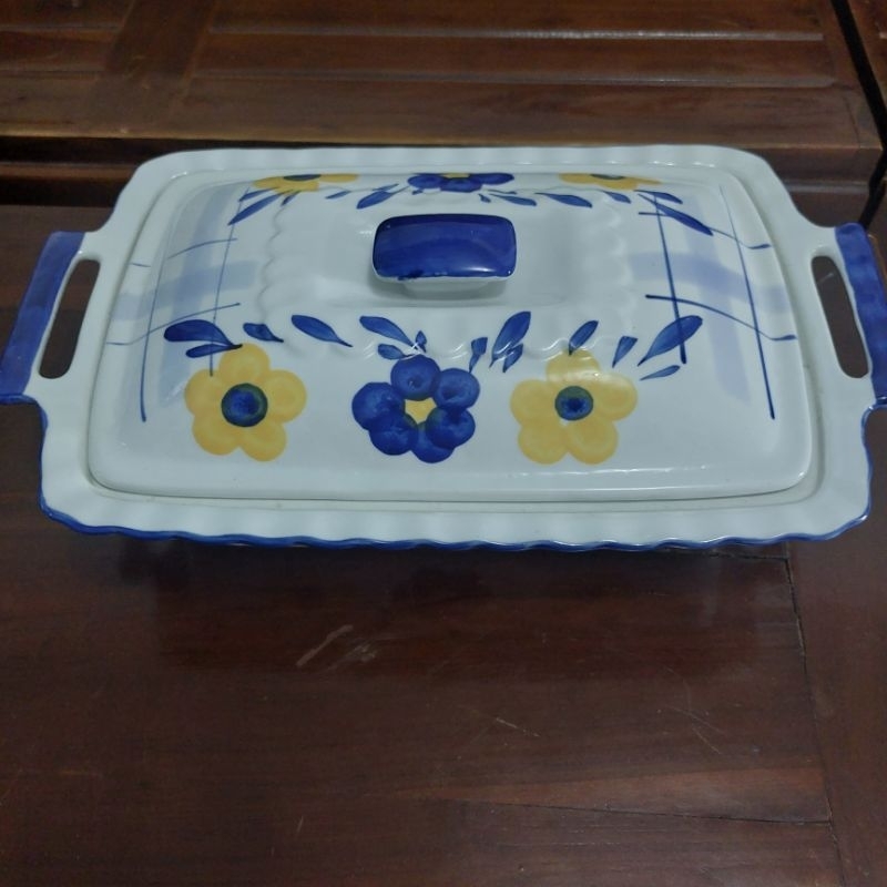 Prasmanan keramik/mangkuk saji keramik/wadah saji makanan sayur