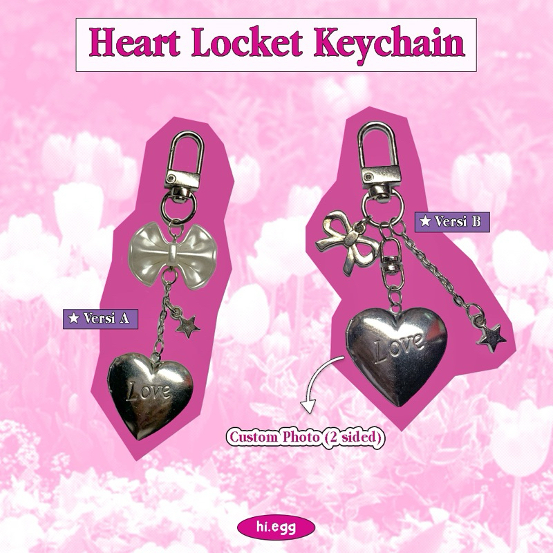 Heart Locket - Keychain Custom