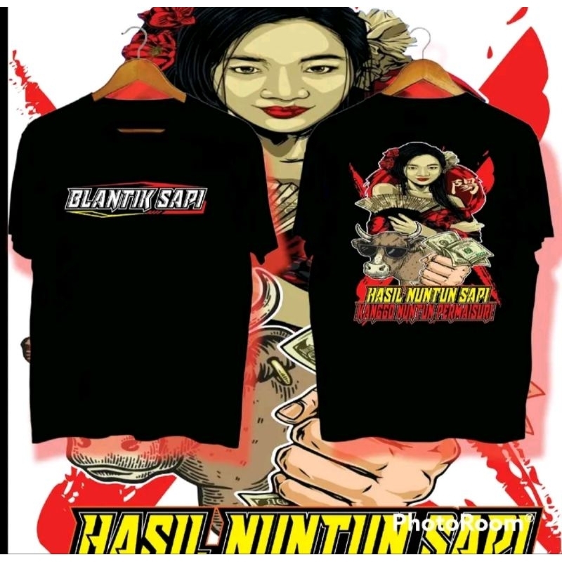 Kaos Pria Belantik Sapi Hasil Nuntut Sapi Kanggo Nuntut Permaisuri - Kaos Unisex, Bahan Adem & Nyama