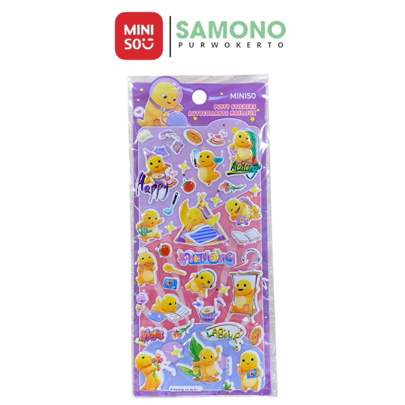 

Miniso Nailong Sticker Puffy Autocollants / stiker mainan anak