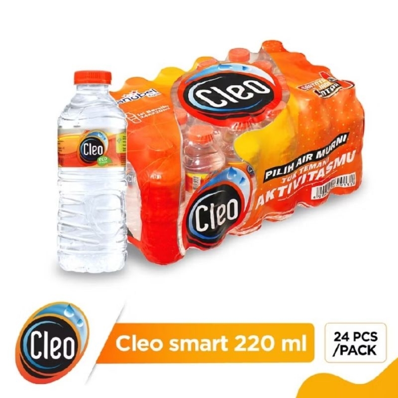 

AIR MINERAL CLEO 220ML AIR MINUM MURNI ISI 24PCS