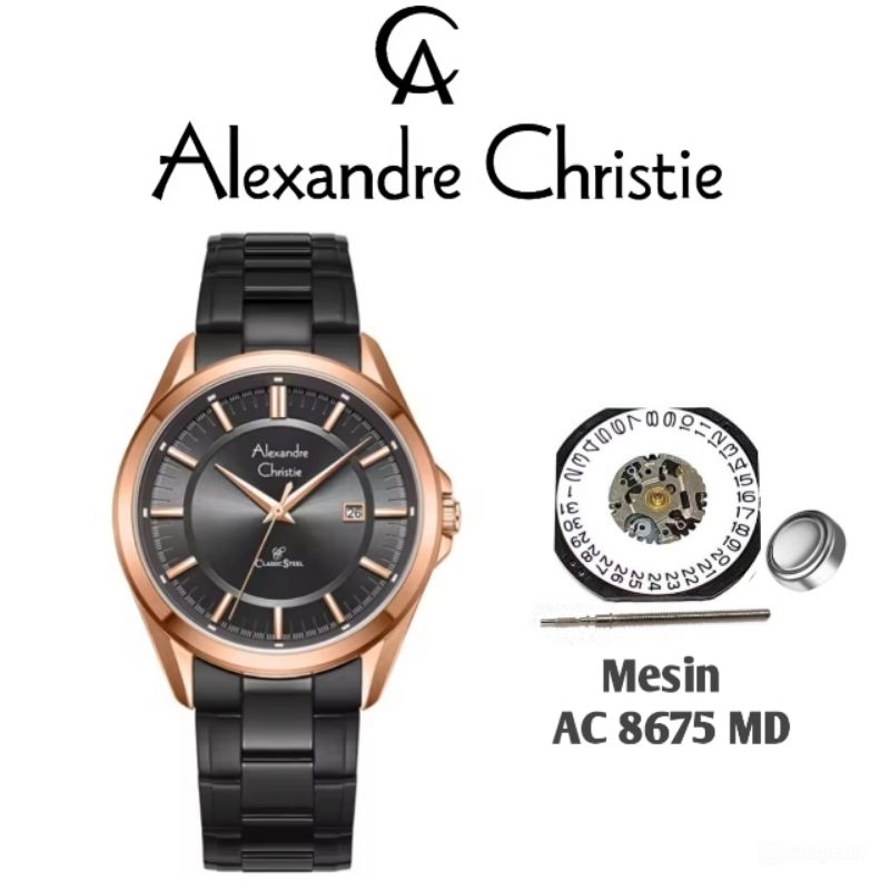 Mesin Original untuk Jam Tangan Alexandre Christie Type AC 8675 MD, AC 6450 MD, AC 8571 MD