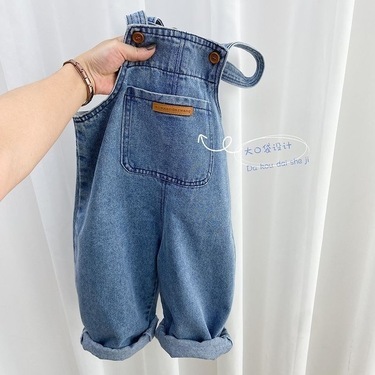 Baju anak impor jeans celana monyet monyetan lucu jeans pendek perempuan celana panjang