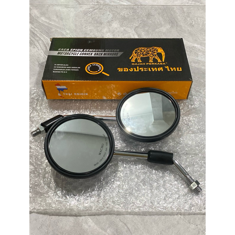 SPION SCOOPY HITAM 2018 GAGANG CHROME THOR