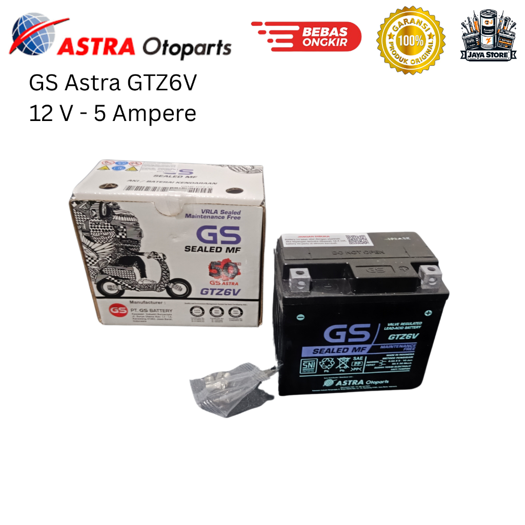 Aki Motor Honda Vario 125 Old/New, Honda Vario 150 Old/New, Honda Vario 160 GS Astra GTZ6V