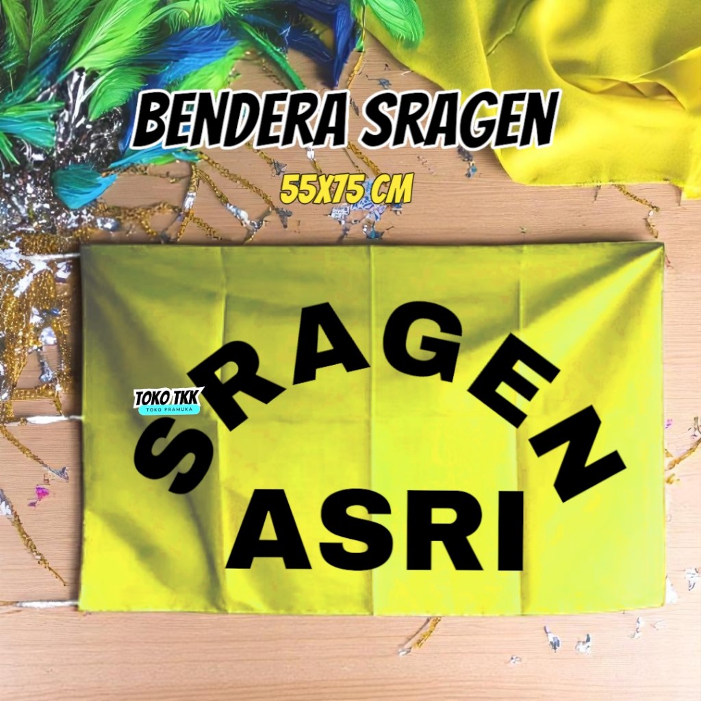 Bendera sragen asri 55x75cm