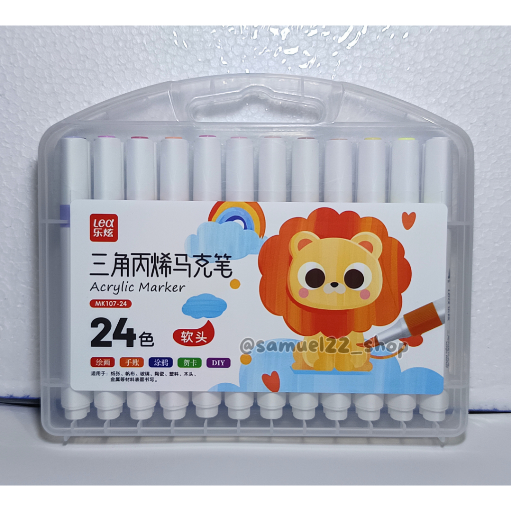 

Acrylic Marker LEA 24 Warna MK107-24 Spidol Akrilik