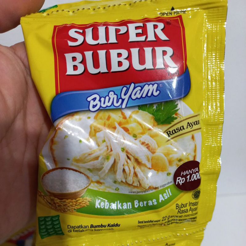 

SUPER BUBUR AYAM SACHET /RENCENG (isi 10)