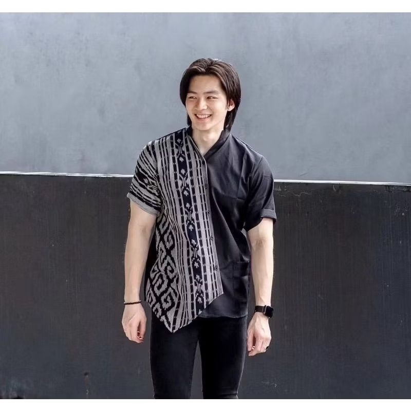 kemeja tenun pria kemeja tenun PREMIUM