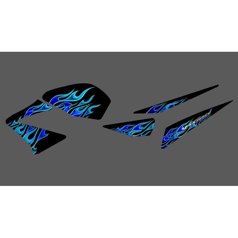 STRIPING TRANSPARAN VIXION OLD CUSTOM API DESAIN TERBARU