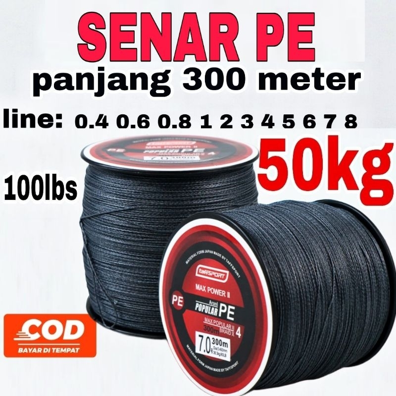 senar pe 300-500m senar pancing pe benang pe benang pancing pe terkuat senarbpe terkecil