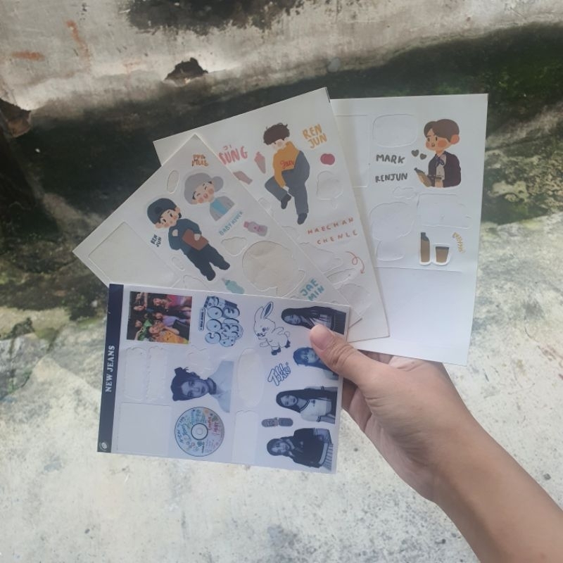 

[PRELOVED] Local Korean Deco Sticker Kiss Cut NCT NJZ NEWJEANS ㅡ Part 2
