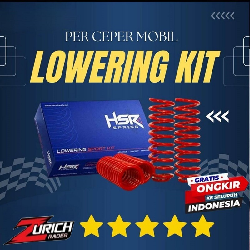 Per Ceper Mobil Xpander Lowering Kit Hsr Spring Red Untuk Mitsubishi Xpander 2017-2020
