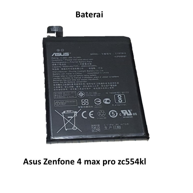 Baterai Asus Zenfone 4 max pro zc554kl