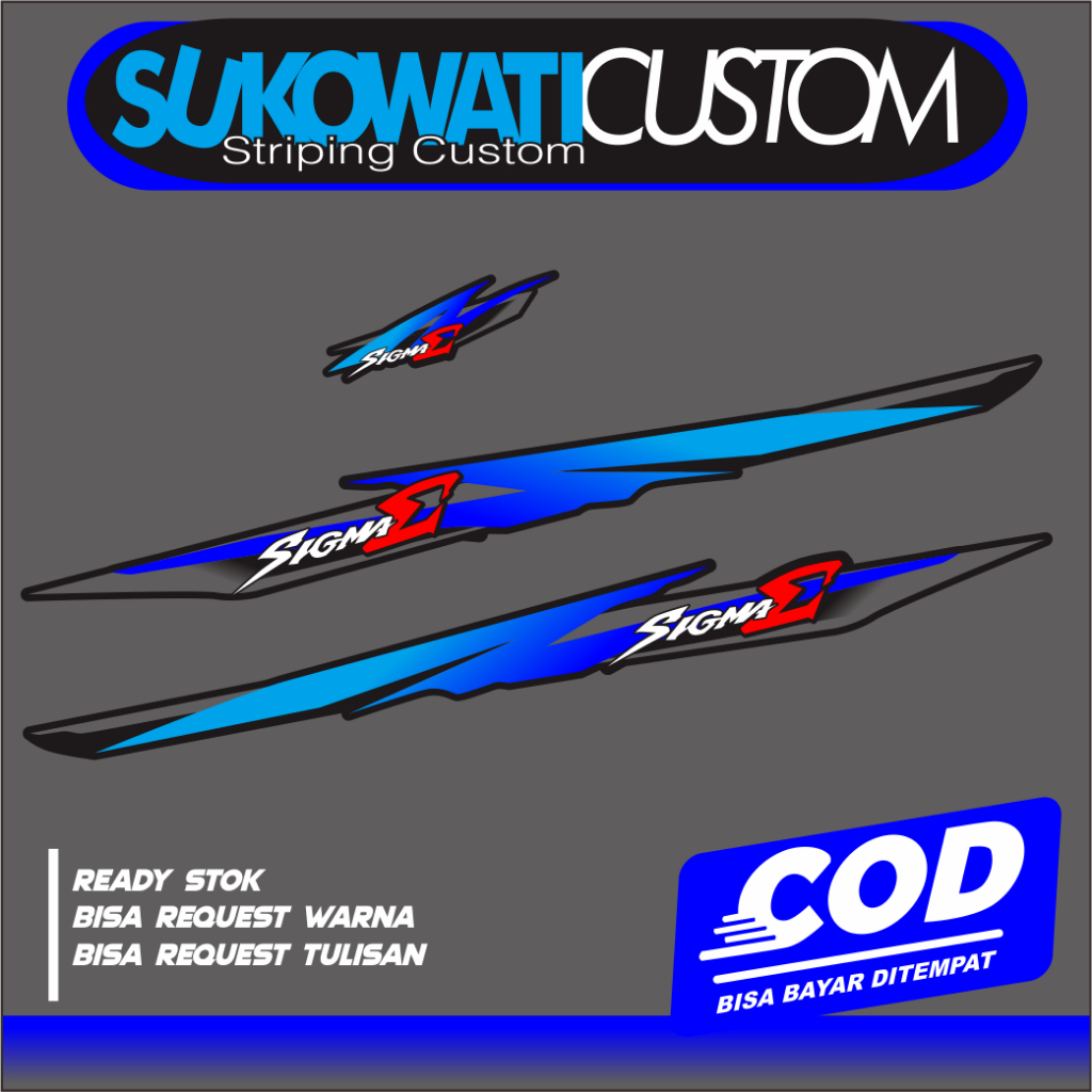 STRIPING YAMAHA SIGMA E TERBARU KEREN 2 TAK STRIPING VARIASI