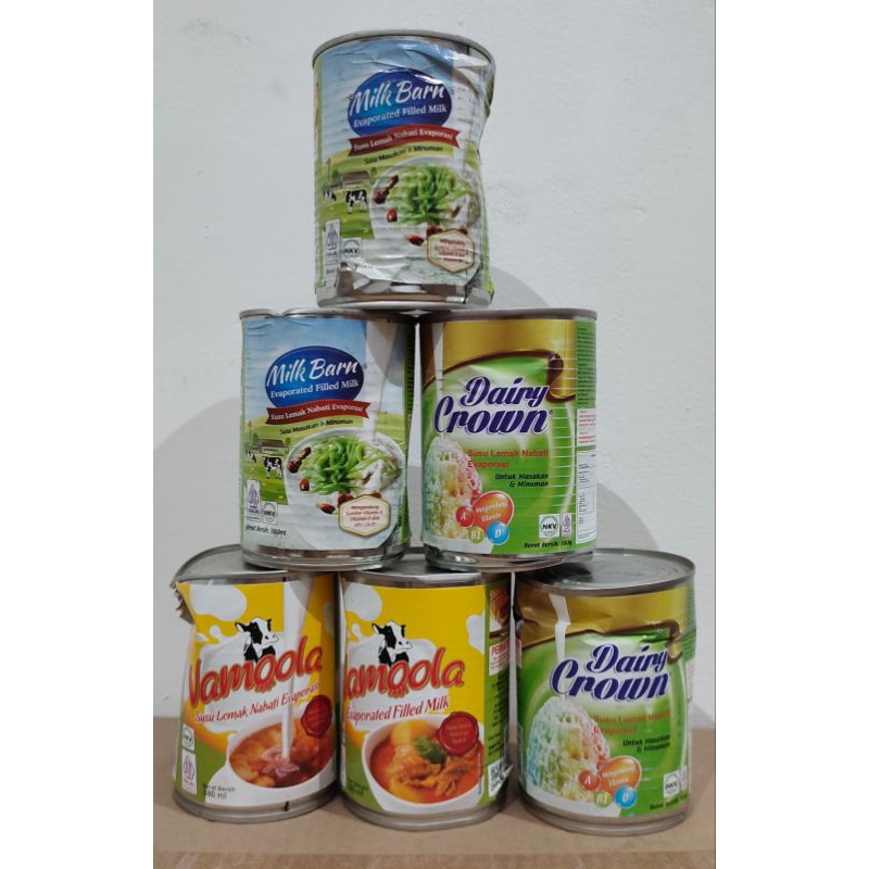 

Susu Evaporasi 380Ml, Barang Pesok&Berkarat, Isinya Masih bagus , exp masih lama