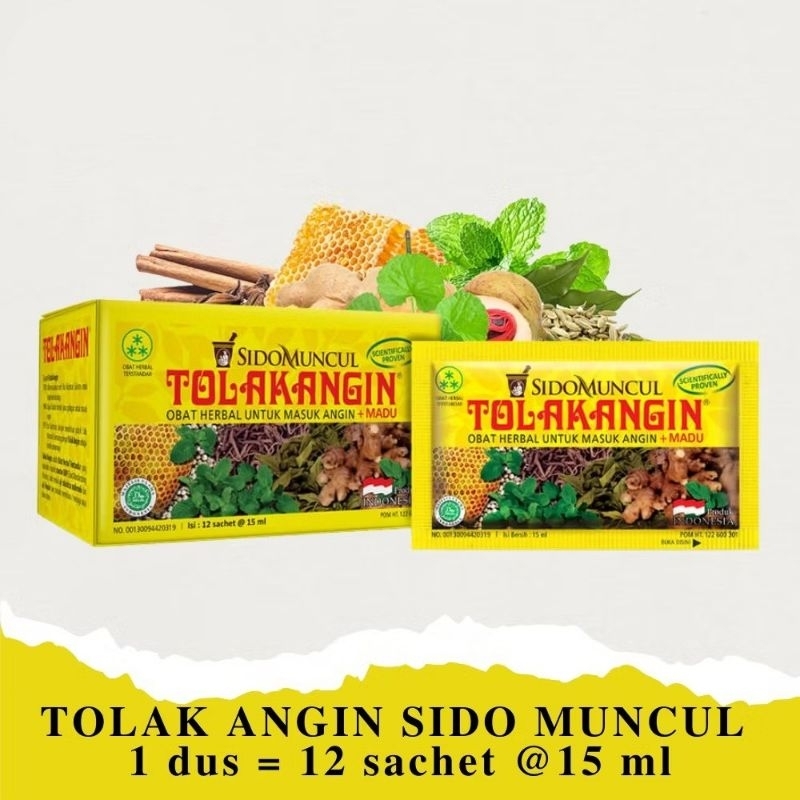

1 Box Tolak Angin Cair Plus Madu 15 ml (isi 12 Sachet)