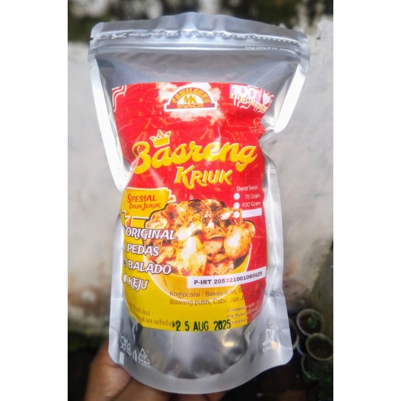 

keripik Basreng pedas daun jeruk 100grm