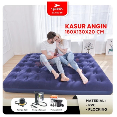 SPEEDS Kasur Angin Matras Tiup Lipat Air Bed Kolam King Size Orang Dewasa Single Double Tidur 020-54