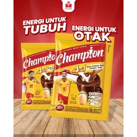 

( 1 Renceng isi 5) Champion Energen Susu Coklat 1 Renceng isi 5 @30 gram