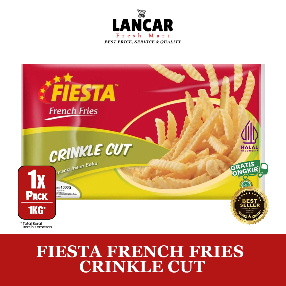 

FIESTA FRENCH FRIES CRINKLE CUT / FIESTA KENTANG GORENG CRINKLE CUT