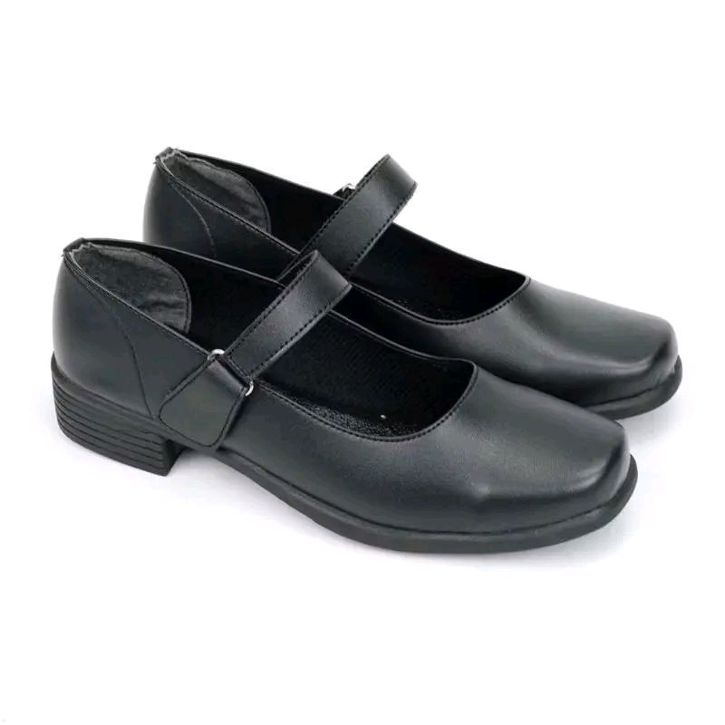 sepatu wanita sepatu kantor hitam polos sepatu kerja