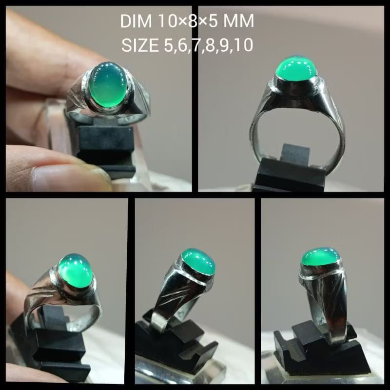 CINCIN BATU BACAN MINION KRISTAL KINCLONG