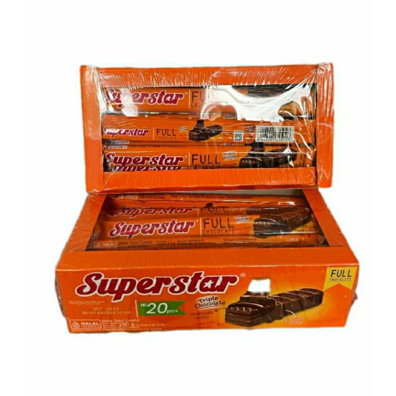 

Superstar Wafer Coklat 12,5 gram (1 Box isi 20 pcs)