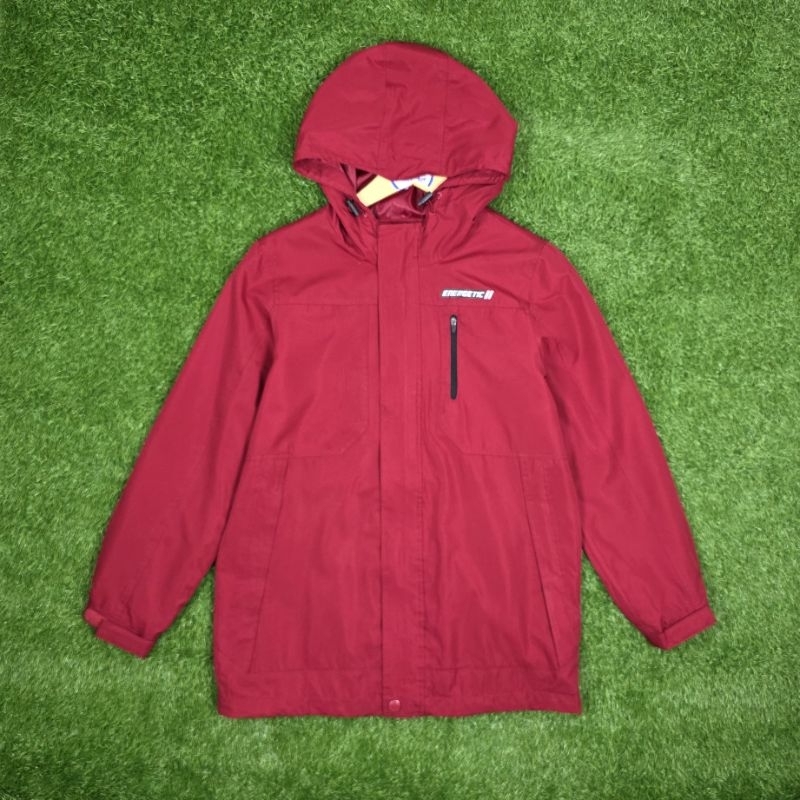 outdoor jacket gunung hiking camping SFIT waterproof anti air second preloved junior